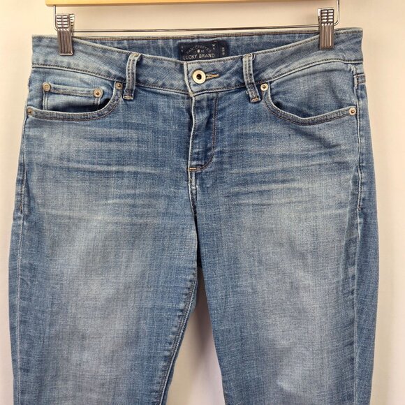 Lucky Brand Lolita Capri Light Wash Slim Fit Denim Jeans Size 6 - Picture 2 of 14